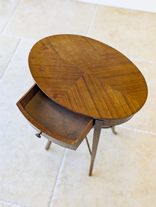 ANTIQUE EDWARDIAN MAHOGANY WORK TABLE C1910 - ADDITIONAL PHOTO 12