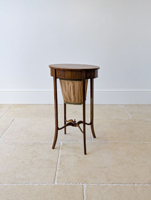 ANTIQUE EDWARDIAN MAHOGANY WORK TABLE C1910 - ADDITIONAL PHOTO 17