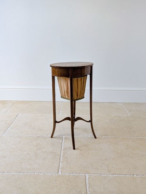 ANTIQUE EDWARDIAN MAHOGANY WORK TABLE C1910 - ADDITIONAL PHOTO 18