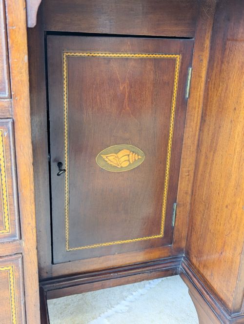 ANTIQUE GEORGIAN SHERATON MAHOGANY KNEEHOLE DESK C1790 - ADDITIONAL PHOTO 12