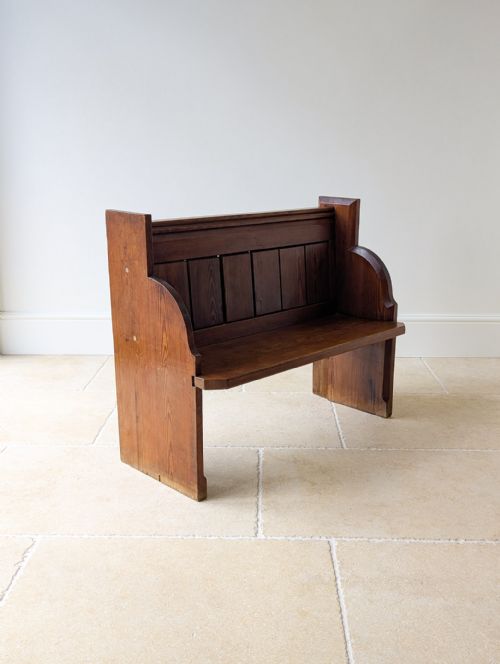ANTIQUE VICTORIAN PITCH PINE PEW C1890 - ADDITIONAL PHOTO 3