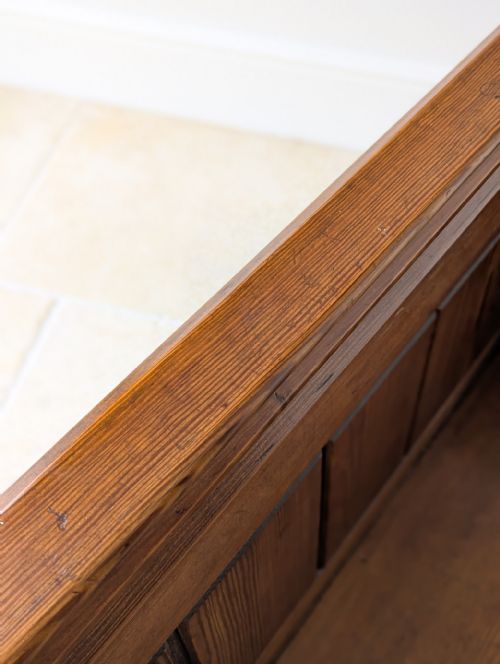 ANTIQUE VICTORIAN PITCH PINE PEW C1890 - ADDITIONAL PHOTO 6