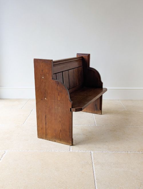 ANTIQUE VICTORIAN PITCH PINE PEW C1890 - ADDITIONAL PHOTO 7