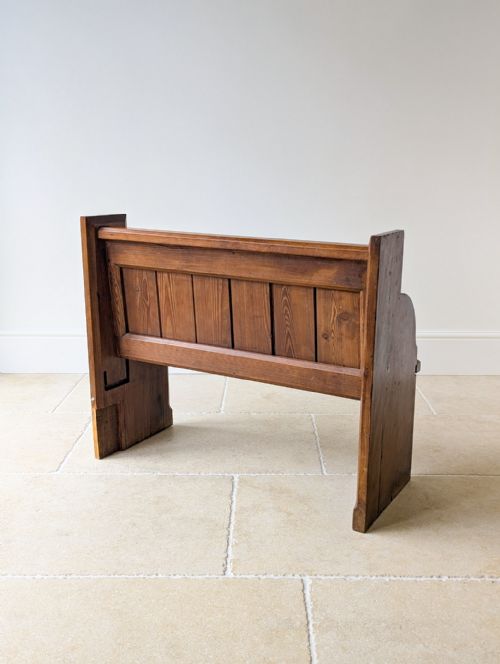 ANTIQUE VICTORIAN PITCH PINE PEW C1890 - ADDITIONAL PHOTO 11