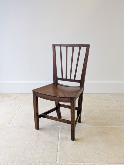 Antique Victorian Oak Vernacular Side Chair C.1850