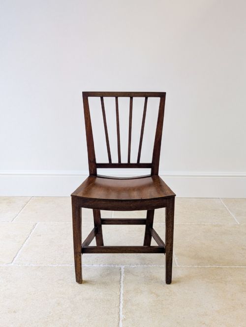 fig 1. Antique Victorian Oak Vernacular Side Chair c.1850