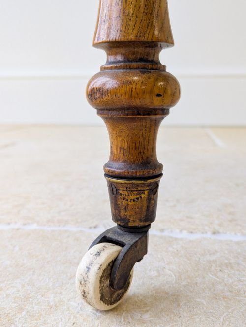 ANTIQUE EARLY VICTORIAN OAK COUNTRY HOUSE GALLERY SIDE TABLE C1840 - ADDITIONAL PHOTO 5