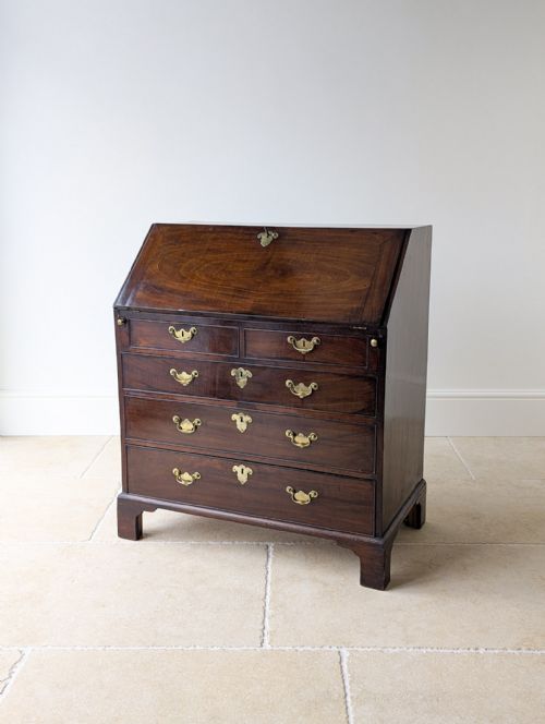 ANTIQUE GEORGE III MAHOGANY BUREAU C1770 - ADDITIONAL PHOTO 2