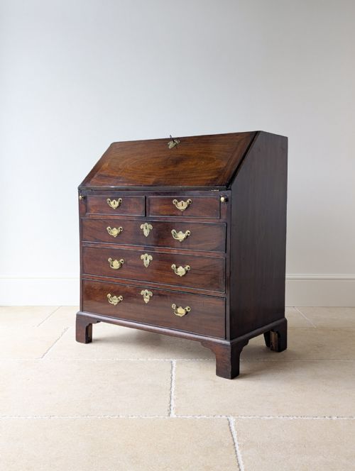 ANTIQUE GEORGE III MAHOGANY BUREAU C1770 - ADDITIONAL PHOTO 10