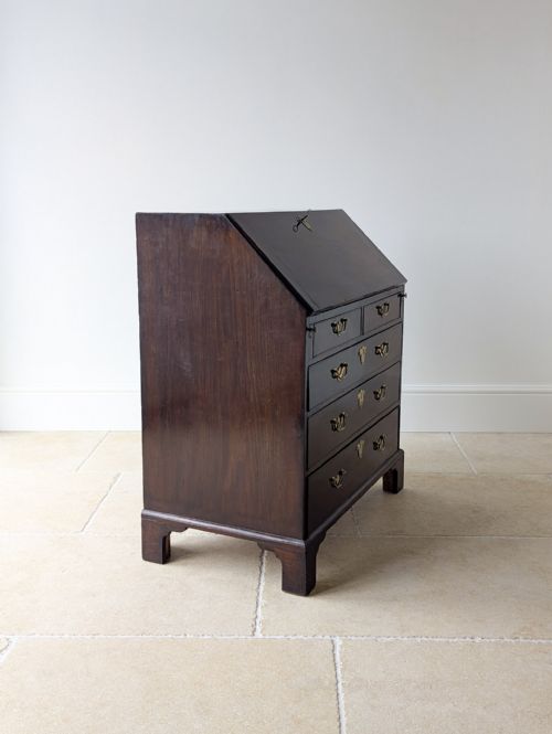 ANTIQUE GEORGE III MAHOGANY BUREAU C1770 - ADDITIONAL PHOTO 14
