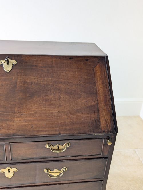 ANTIQUE GEORGE III MAHOGANY BUREAU C1770 - ADDITIONAL PHOTO 15