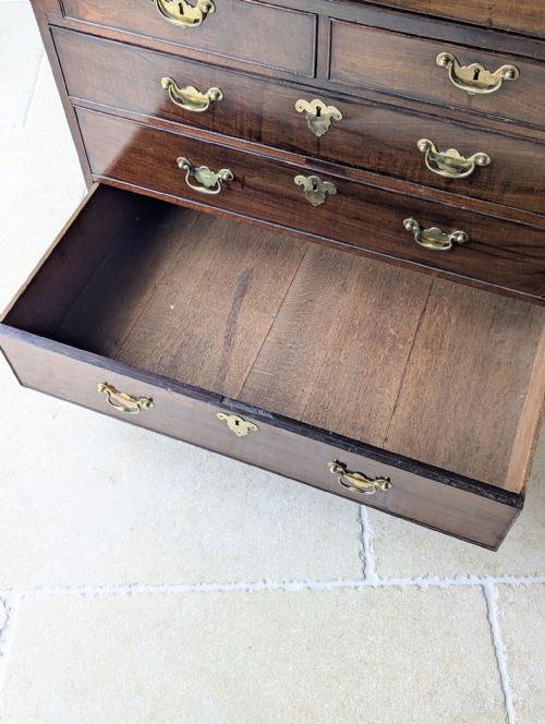 ANTIQUE GEORGE III MAHOGANY BUREAU C1770 - ADDITIONAL PHOTO 18