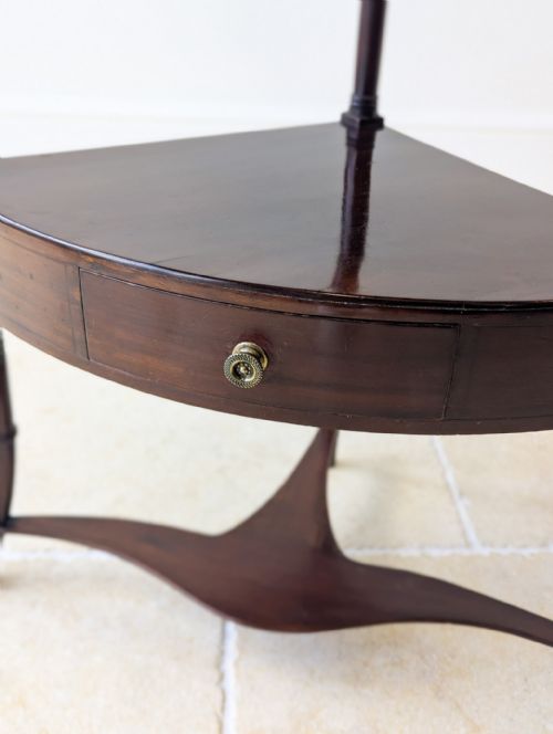 ANTIQUE REGENCY MAHOGANY TIERED CORNER STAND C1820 - ADDITIONAL PHOTO 8