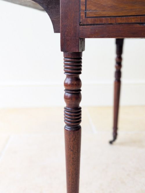 ANTIQUE REGENCY MAHOGANY PEMBROKE TABLE C1820 - ADDITIONAL PHOTO 8