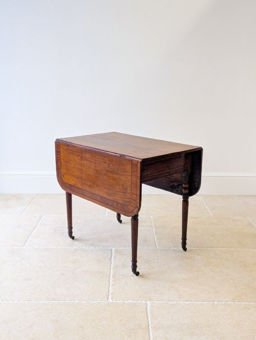 ANTIQUE REGENCY MAHOGANY PEMBROKE TABLE C1820 - ADDITIONAL PHOTO 9
