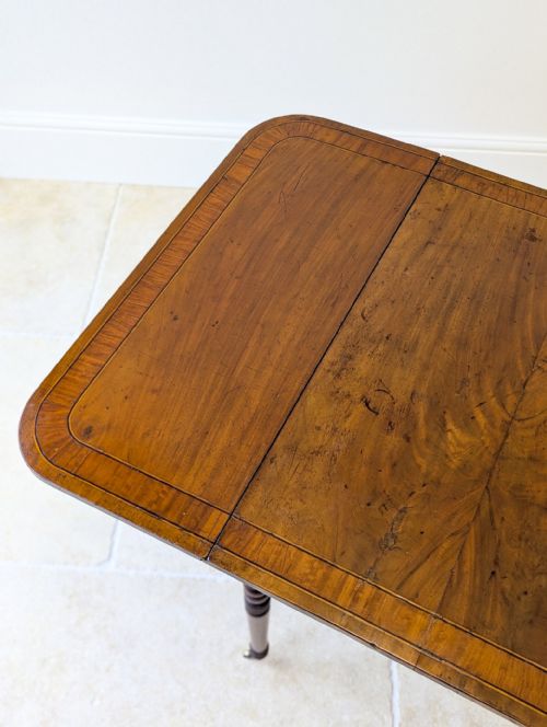 ANTIQUE REGENCY MAHOGANY PEMBROKE TABLE C1820 - ADDITIONAL PHOTO 15