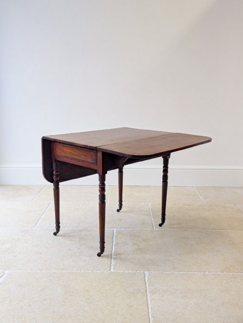 ANTIQUE REGENCY MAHOGANY PEMBROKE TABLE C1820 - ADDITIONAL PHOTO 16