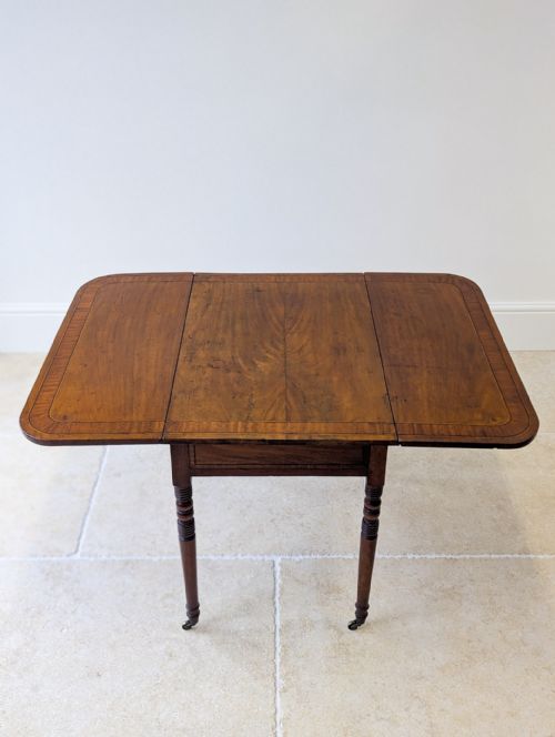 ANTIQUE REGENCY MAHOGANY PEMBROKE TABLE C1820 - ADDITIONAL PHOTO 19