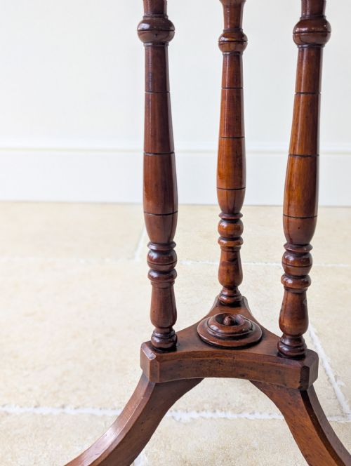 ANTIQUE REGENCY MAHOGANY OCTAGONAL OCCASIONAL TABLE C1820 - ADDITIONAL PHOTO 3