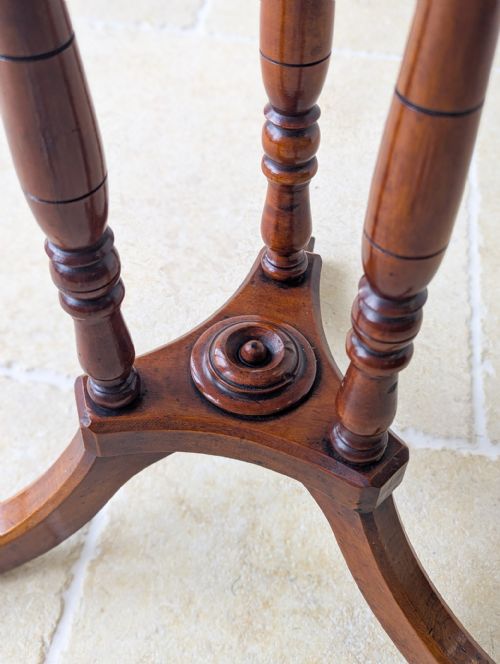 ANTIQUE REGENCY MAHOGANY OCTAGONAL OCCASIONAL TABLE C1820 - ADDITIONAL PHOTO 5