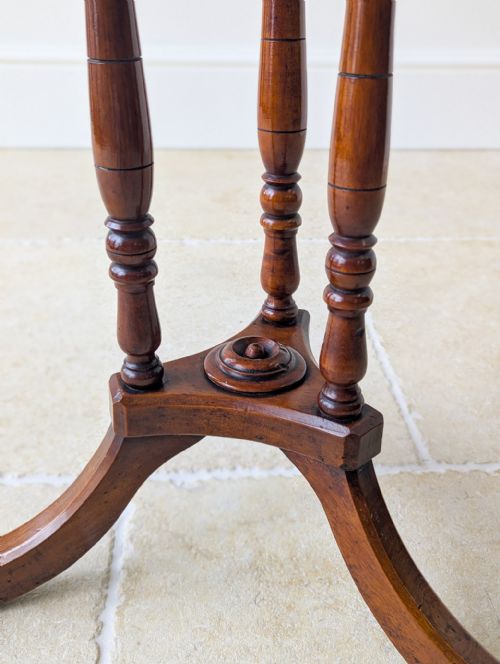 ANTIQUE REGENCY MAHOGANY OCTAGONAL OCCASIONAL TABLE C1820 - ADDITIONAL PHOTO 11