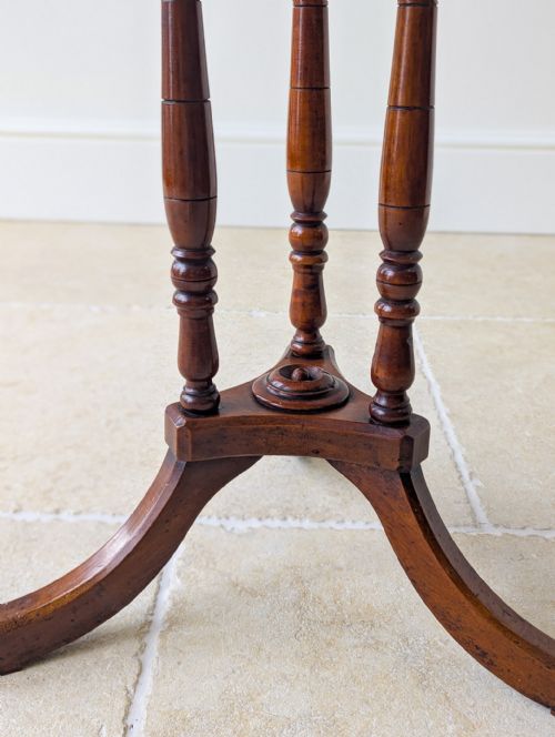 ANTIQUE REGENCY MAHOGANY OCTAGONAL OCCASIONAL TABLE C1820 - ADDITIONAL PHOTO 15
