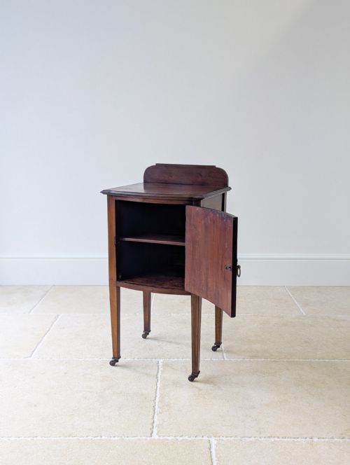 ANTIQUE VICTORIAN MAHOGANY BEDSIDE CABINET C1890 - ADDITIONAL PHOTO 1