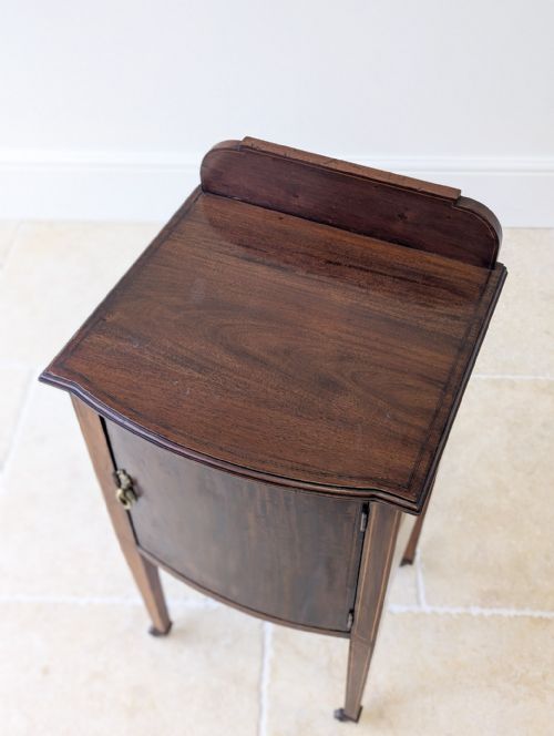 ANTIQUE VICTORIAN MAHOGANY BEDSIDE CABINET C1890 - ADDITIONAL PHOTO 2