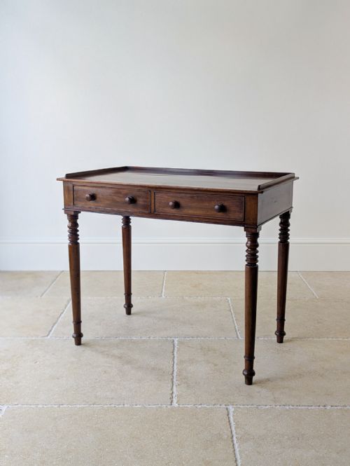 ANTIQUE WILLIAM IV MAHOGANY WRITING TABLE C1830