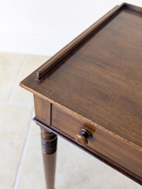 ANTIQUE WILLIAM IV MAHOGANY WRITING TABLE C1830 - ADDITIONAL PHOTO 3