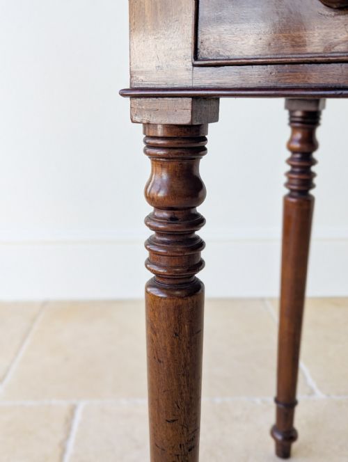 ANTIQUE WILLIAM IV MAHOGANY WRITING TABLE C1830 - ADDITIONAL PHOTO 5