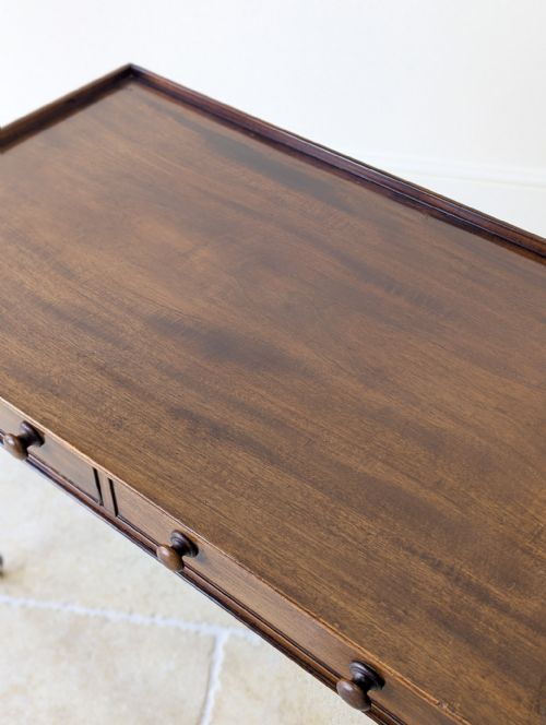 ANTIQUE WILLIAM IV MAHOGANY WRITING TABLE C1830 - ADDITIONAL PHOTO 7
