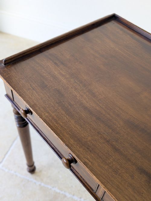ANTIQUE WILLIAM IV MAHOGANY WRITING TABLE C1830 - ADDITIONAL PHOTO 11