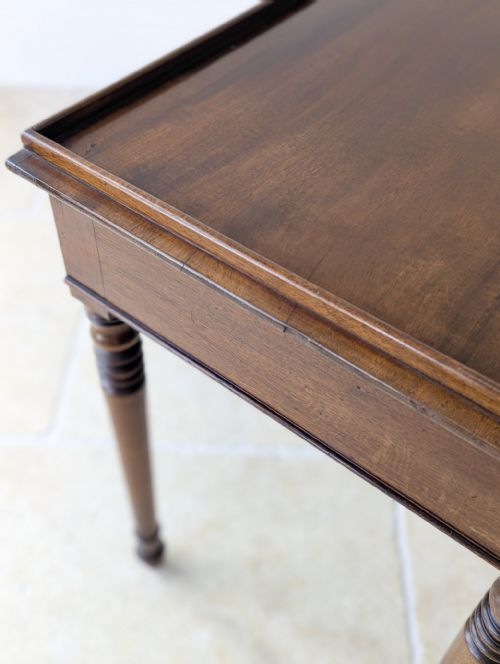ANTIQUE WILLIAM IV MAHOGANY WRITING TABLE C1830 - ADDITIONAL PHOTO 12