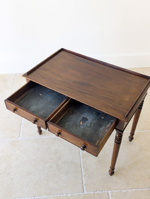 ANTIQUE WILLIAM IV MAHOGANY WRITING TABLE C1830 - ADDITIONAL PHOTO 13