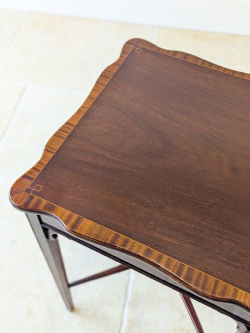 ANTIQUE EDWARDIAN MAHOGANY OCCASIONAL TABLE C1900 - ADDITIONAL PHOTO 1