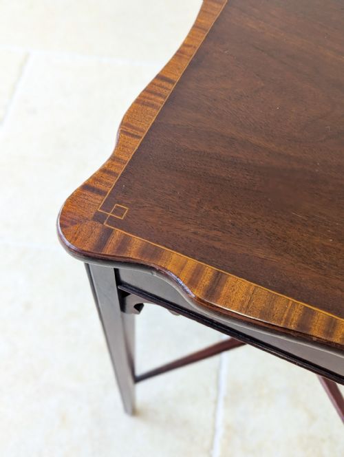 ANTIQUE EDWARDIAN MAHOGANY OCCASIONAL TABLE C1900 - ADDITIONAL PHOTO 7
