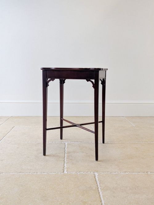 ANTIQUE EDWARDIAN MAHOGANY OCCASIONAL TABLE C1900 - ADDITIONAL PHOTO 9
