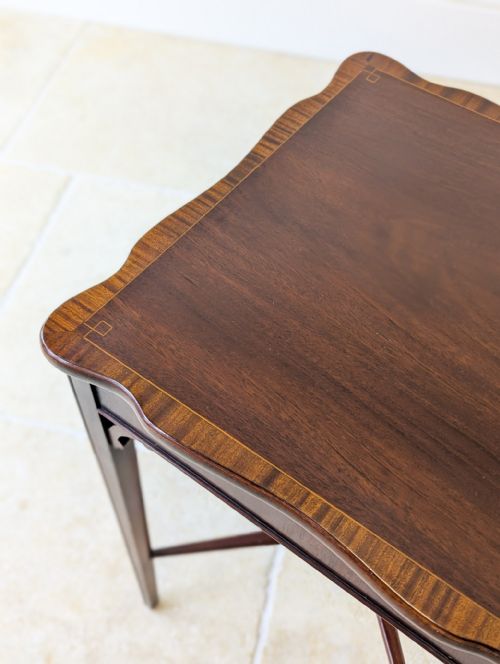 ANTIQUE EDWARDIAN MAHOGANY OCCASIONAL TABLE C1900 - ADDITIONAL PHOTO 13