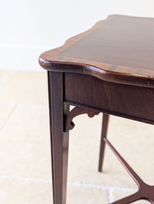 ANTIQUE EDWARDIAN MAHOGANY OCCASIONAL TABLE C1900 - ADDITIONAL PHOTO 14