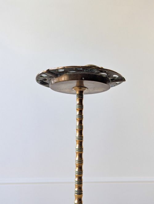 ANTIQUE EARLY 20TH CENTURY BRASS TORTOISE FLOORSTANDING CIGAR STAND C1920 - ADDITIONAL PHOTO 11