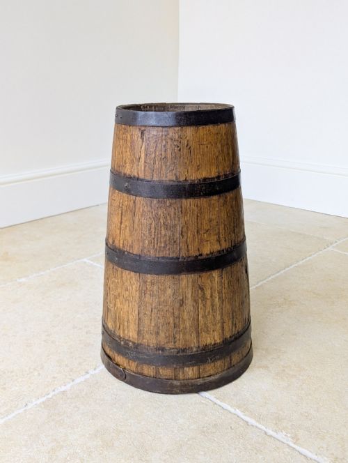 fig 1. Antique Victorian Coopered Oak Country House Stick Stand c.1850