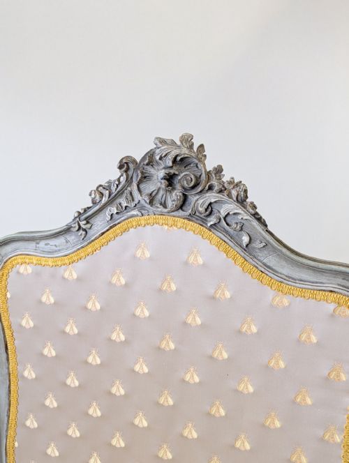 ANTIQUE NAPOLEON III PAINTED THREEFOLD ROOM SCREEN C1860 - ADDITIONAL PHOTO 4