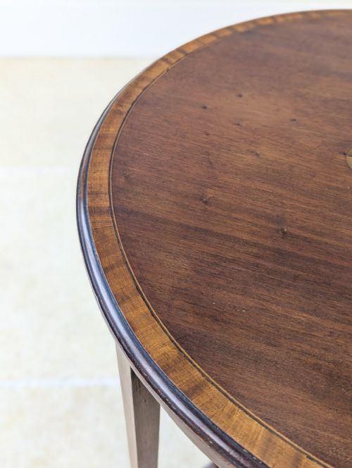 ANTIQUE EDWARDIAN MAHOGANY CIRCULAR OCCASIONAL TABLE C1905 - ADDITIONAL PHOTO 3