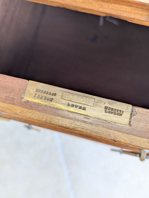 ANTIQUE VICTORIAN WALNUT WRITING DESK C1880 - ADDITIONAL PHOTO 14