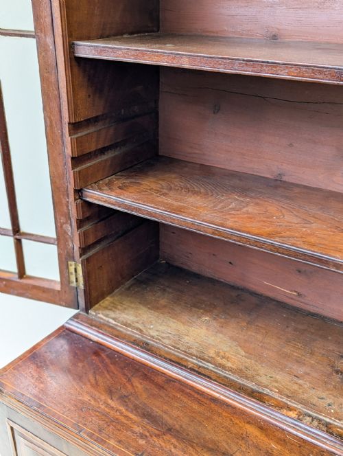 ANTIQUE GEORGIAN MAHOGANY BOOKCASE CABINET C1800 - ADDITIONAL PHOTO 16