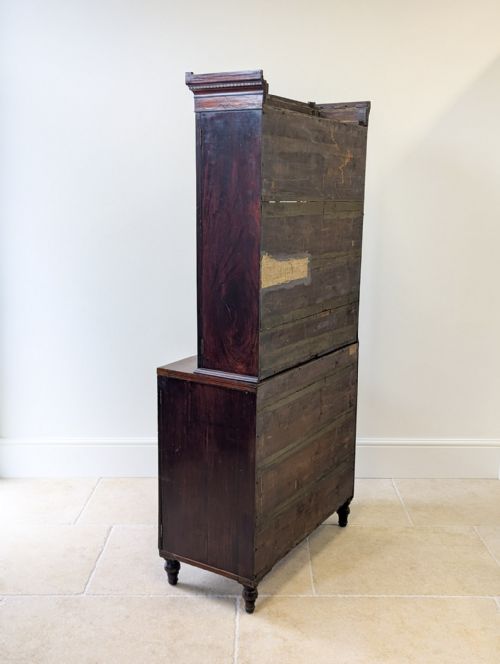 ANTIQUE GEORGIAN MAHOGANY BOOKCASE CABINET C1800 - ADDITIONAL PHOTO 17