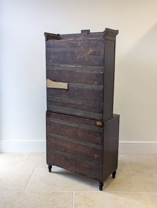ANTIQUE GEORGIAN MAHOGANY BOOKCASE CABINET C1800 - ADDITIONAL PHOTO 18