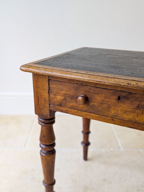 ANTIQUE VICTORIAN MAHOGANY WRITING TABLE C1870 - ADDITIONAL PHOTO 3