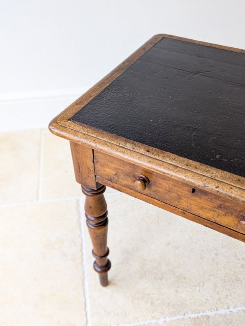 ANTIQUE VICTORIAN MAHOGANY WRITING TABLE C1870 - ADDITIONAL PHOTO 6